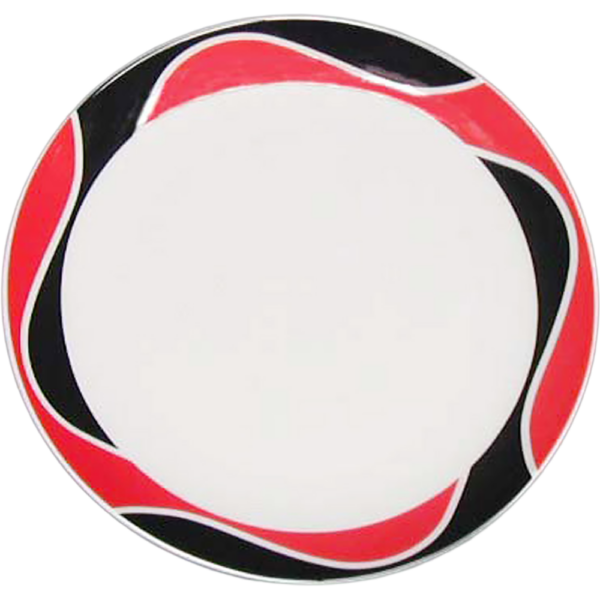 00760118 パッション 赤 7吋半メタ皿  19.7×1.9㎝ P.139 ￥1500（税抜）