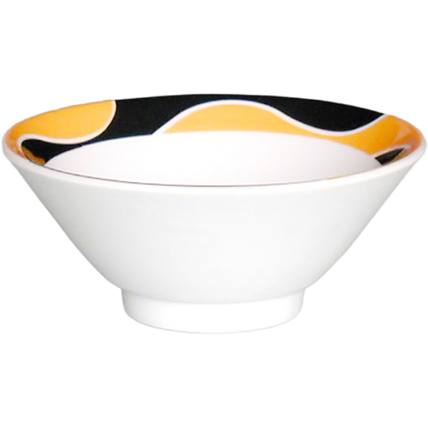 00770163 パッション 黄 筋入ライス丼  14.9×6.2㎝ 420㏄ P.140 ￥1800（税抜）