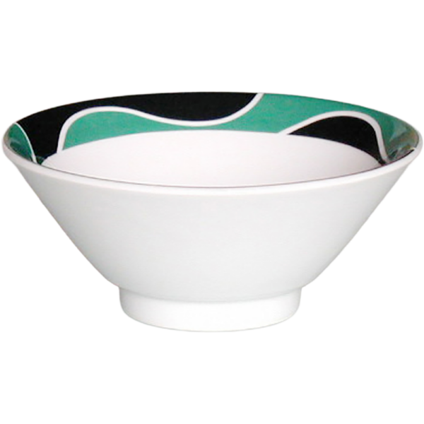 00780163 パッション 緑 筋入ライス丼  14.9×6.2㎝ 420㏄ P.141 ￥1800（税抜）