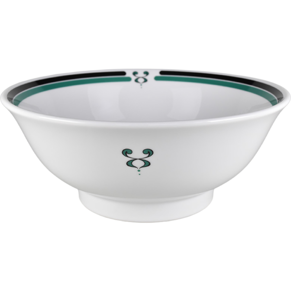 00810059 特選麺の器 1 リムライン（緑） 丸反7寸丼 20.8×8.3㎝ 1310㏄ P.154 ￥3150（税抜）