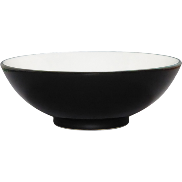 00910055 黒釉（中白） 丸6.8丼 20.7×6.6㎝ 950㏄ P.65 ￥2100（税抜）
