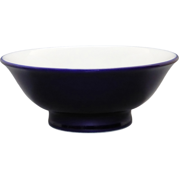 00920713 ルリ釉（中白） 6.5反高台丼  20.2×8.2㎝ 1080㏄ P.73 ￥2400（税抜）