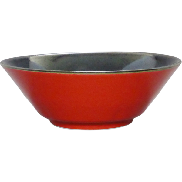 00940730 柚子赤（中黒） 切立6.3丼（厚口） 19.6×7㎝ 900㏄ P.70 ￥2200（税抜）