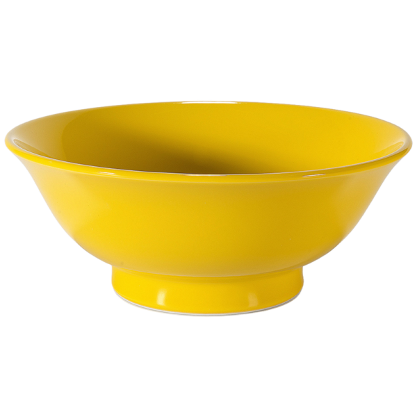 01020713 ウルトライエロー 6.5反高台丼 20.2×8.2㎝ 1080㏄ P.59 ￥2450（税抜）