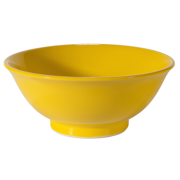 01020784 ウルトライエロー 6.3反高台丼 18.5×8㎝ 850㏄ P.59 ￥2300（税抜）