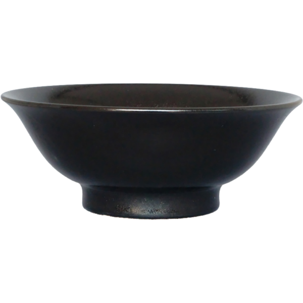 01030714 柚子黒 7寸反高台丼 21.2×8.4㎝ 1200㏄ P.61 ￥2550（税抜）