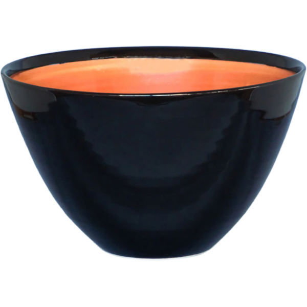 01100705 特選麺の器 21 オレンジ 4.5深丼  14×8㎝ P.174 ￥2400（税抜）