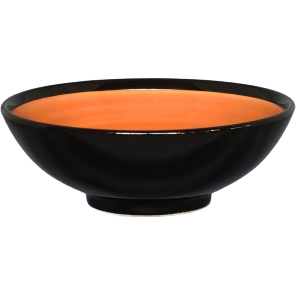 01100814 特選麺の器 21 オレンジ 丸6寸丼  18.2×6㎝ P.174 ￥1950（税抜）