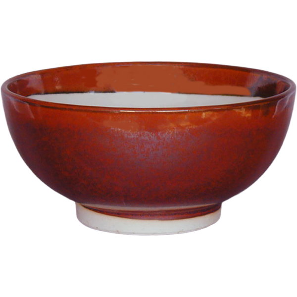 01150526 特選麺の器 22 赤（目無） 5寸深口丼  15.5×7.3㎝ P.175 ￥1600（税抜）