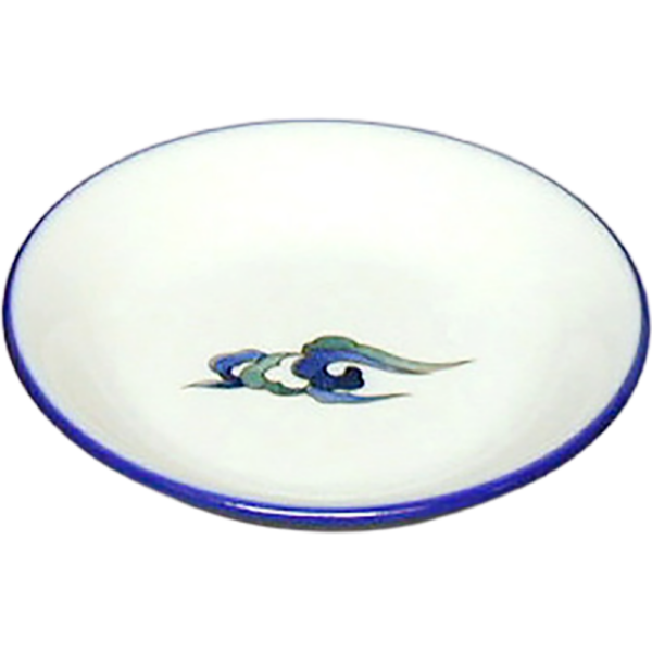 01310005 ルリ白竜 4寸皿  13×2.6㎝ P.146 ￥950（税抜）