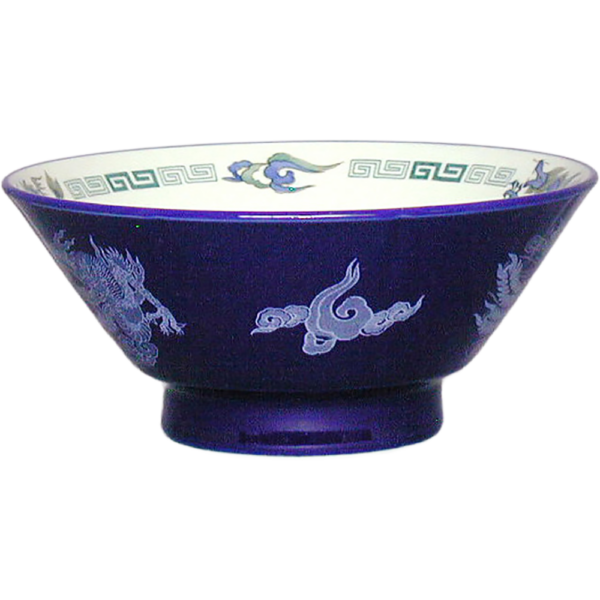 01310709 ルリ白竜 切立高台6.3丼  18.8×8㎝ 900㏄ P.146 ￥2900（税抜）