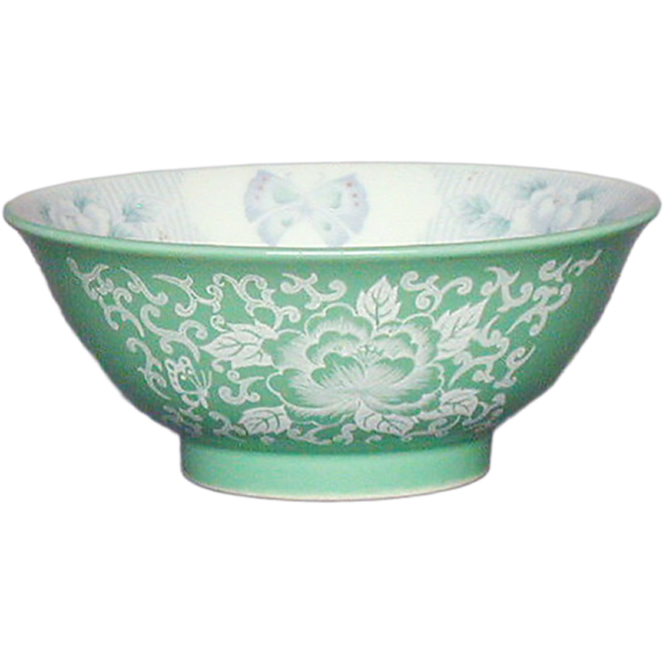 01320785 ヒスイ花蝶 お子様丼  17.2×7.2㎝ 670㏄ P.147 ￥2400（税抜）