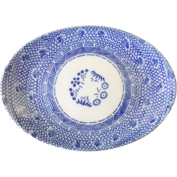 01390085 古代波 8吋メタプラター 21.2×15×2.4㎝ P.142 ￥1900（税抜）