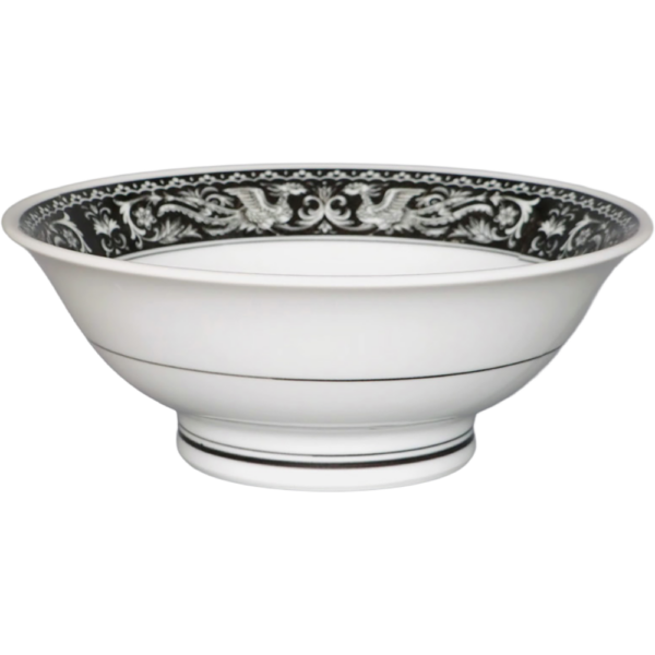 01400713 特選麺の器 26 黒鳳凰 6.5反高台丼 20.2×8.2㎝ 1080㏄ P.179 ￥2700（税抜）