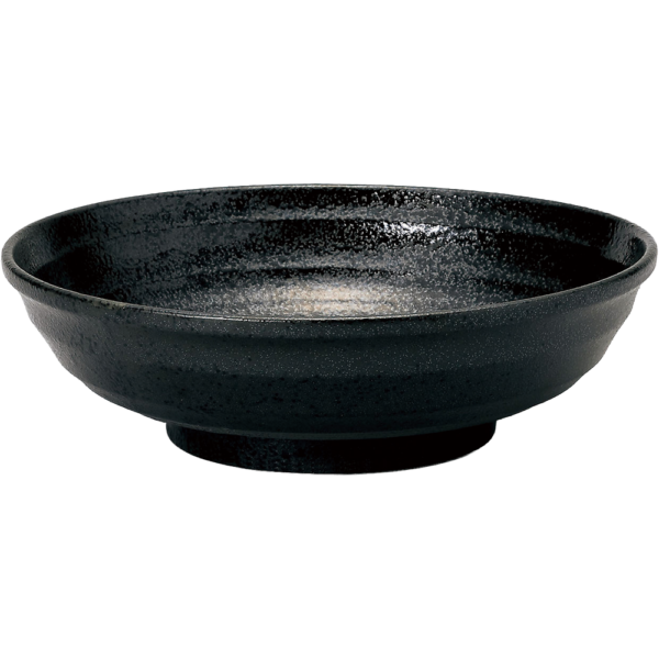 01420826 鳴門 黒耀 2 23㎝麺鉢 22.3×6.9㎝ 1200㏄ P.123 ￥1600（税抜）