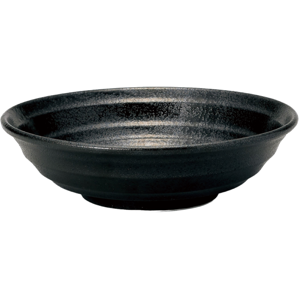 01420827 鳴門 黒耀 2 24㎝麺鉢 24×6.8㎝ 1500㏄ P.123 ￥2000（税抜）