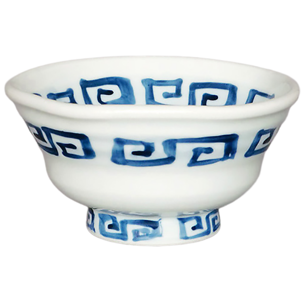 01440834 手捻り丼 染付雷門 4.5丼 13.7×7.2㎝ 400㏄ P.48 ￥1600（税抜）