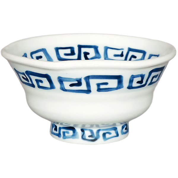 01440835 手捻り丼 染付雷門 5寸丼 15×7.7㎝ 550㏄ P.48 ￥1850（税抜）