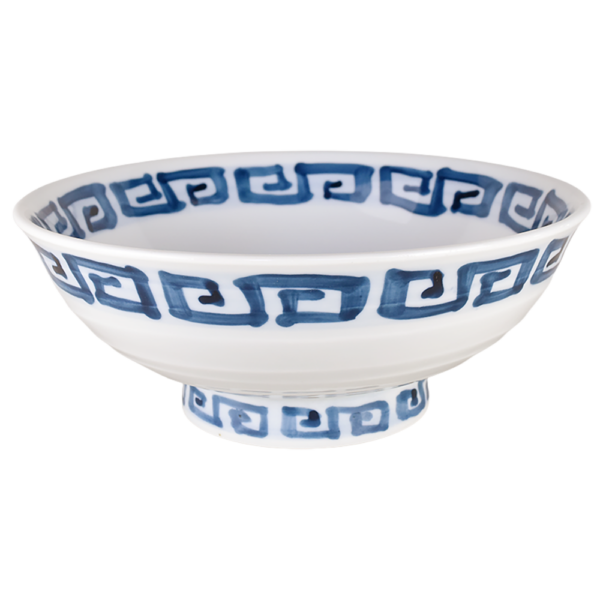 01440980 染付 2 染付雷門 6.8反高台丼 20.3×8㎝ 950㏄ P.53 ￥3100（税抜）