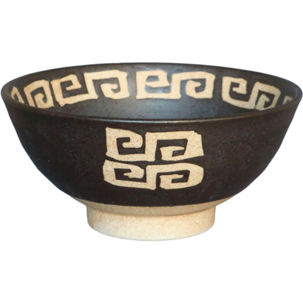 01460783 特選麺の器 19 いぶし黒 6.3種丼 19.5×9.3㎝ 1200㏄ P.172 ￥3150（税抜）