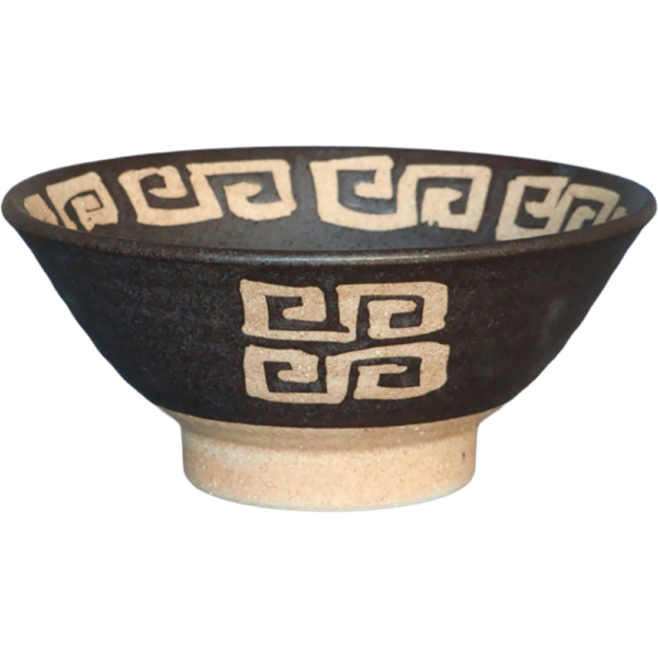 01460833 特選麺の器 19 いぶし黒 6.5丼 19.5×8.5㎝ 930㏄ P.172 ￥2450（税抜）