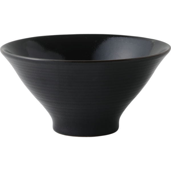 01581098 特選麺の器 18 柚子黒天目 6.5千段高ハマ丼 20×10㎝ 1100㏄ P.171 ￥2200（税抜）