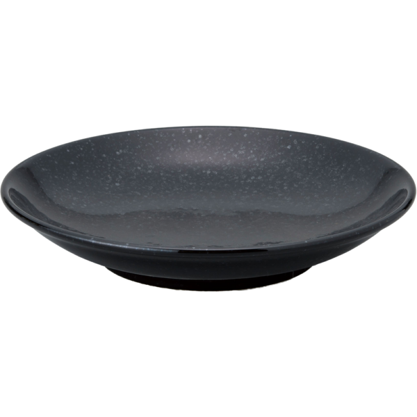 01591187 黒御影 2 メタ玉21㎝深皿 21.1×4.3㎝ P.79 ￥800（税抜）