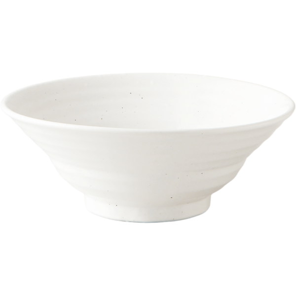 01740456 特選麺の器 17 白玉粉引 六兵衛7寸丼 22.5×8.8㎝ 1450㏄ P.170 ￥2200（税抜）