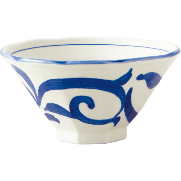 01800450 特選麺の器 16 唐草おふけ 八角6.3丼 19×9.7㎝ 1160㏄ P.169 ￥2200（税抜）