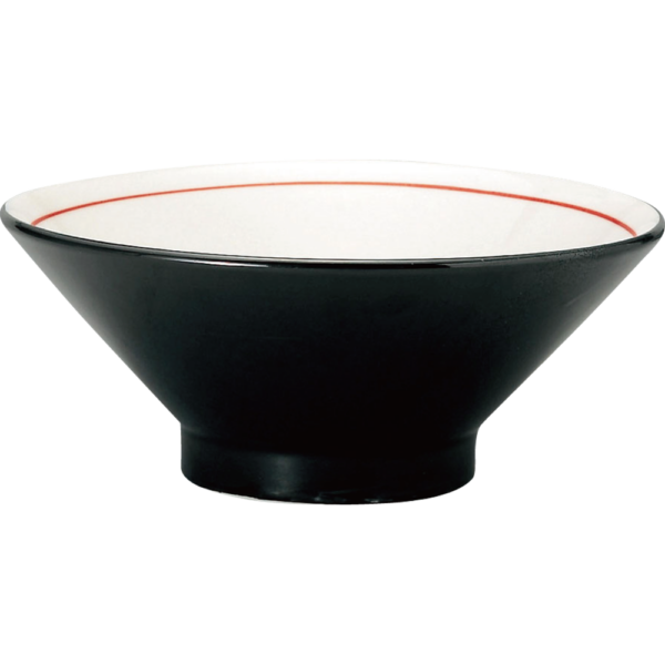 01850935 特選麺の器 14 黒巻 切立高台22㎝丼 21.3×8.8㎝ 1200㏄ P.167 ￥1700（税抜）