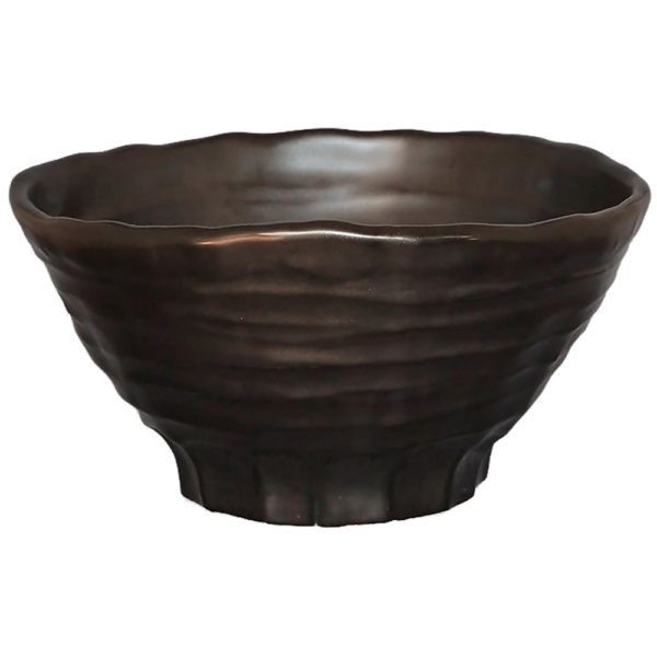 01880517 変形シリーズ 黒マット 三ッ押6.5丼 19.8×19×10㎝ 1250㏄ P.54 ￥4600（税抜）