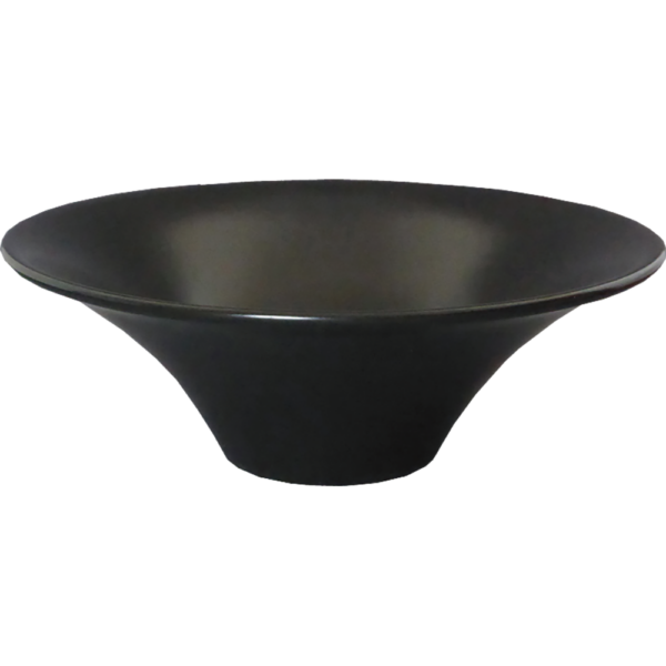 01880618 スタイリッシュ麺丼 1 黒マット 21㎝富士形ボール 21.4×7.7㎝ 850㏄ P.38 ￥3600（税抜）