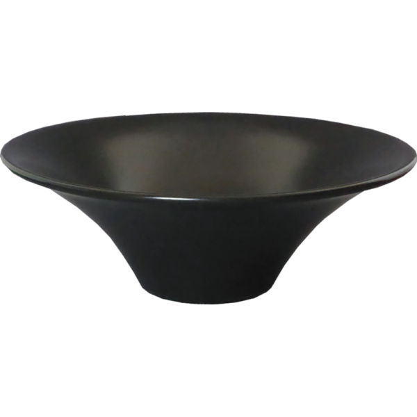 01880619 スタイリッシュ麺丼 1 黒マット 24㎝富士形ボール 24.2×8.8㎝ 1200㏄ P.38 ￥5700（税抜）