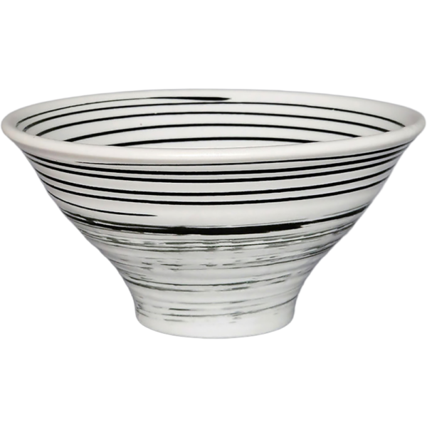 01940519 特選麺の器 26 白マット渦ライン 深口7寸反丼 21.3×10.3㎝ 1400㏄ P.179 ￥5100（税抜）