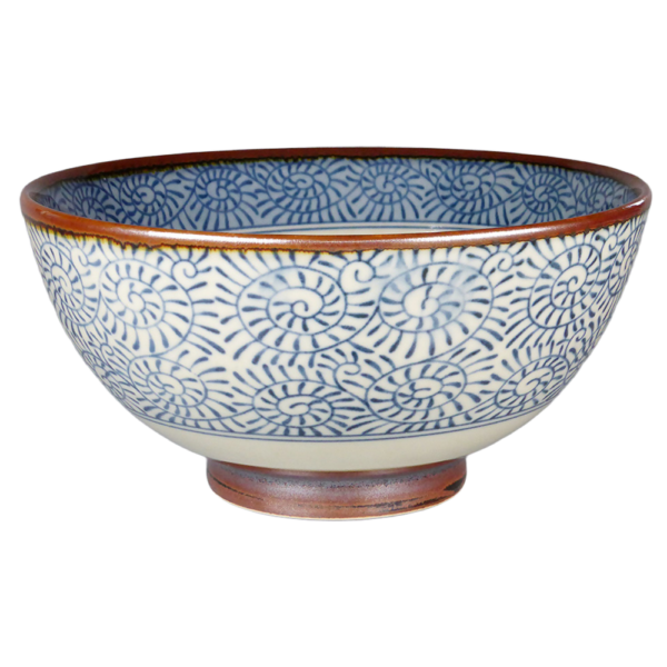 01990157 タコ唐草 サビ巻（青） 5寸種丼 15.5×7.5㎝ 700㏄ P.51 ￥2200（税抜）