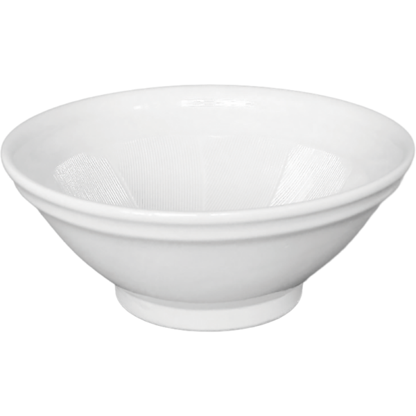 02030521 特選麺の器 22 白釉（中白） 7寸スリ鉢 22×9㎝ P.175 ￥2500（税抜）