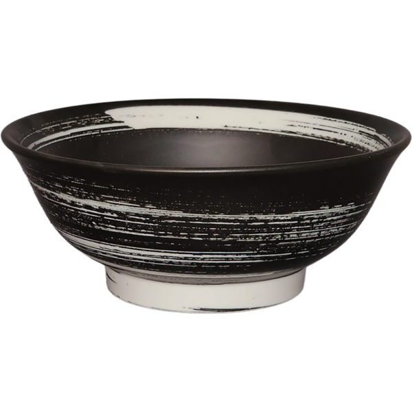 02040059 特選麺の器 7 白刷毛 丸反7寸丼 20.8×8.3㎝ 1310㏄ P.160 ￥2400（税抜）