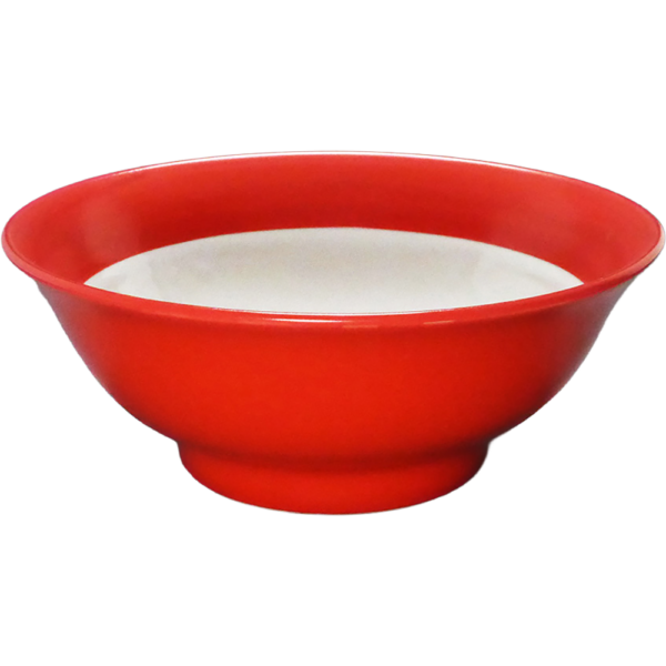 02230059 特選麺の器 8 レッド釉（塗り分け） 丸反7寸丼 20.8×8.3㎝ 1310㏄ P.161 ￥3300（税抜）