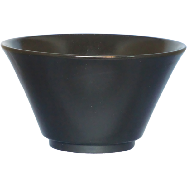 02260524 特選麺の器 27 黒ゆず 6寸深口切立丼 18.8×10.6㎝ 1400㏄ P.180 ￥3700（税抜）