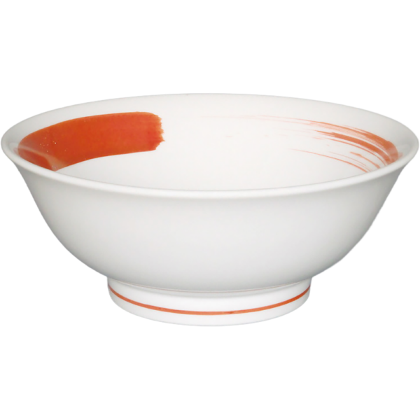 02290059 特選麺の器 5 赤かすり 丸反7寸丼  20.8×8.3㎝ 1310㏄ P.158 ￥2650（税抜）