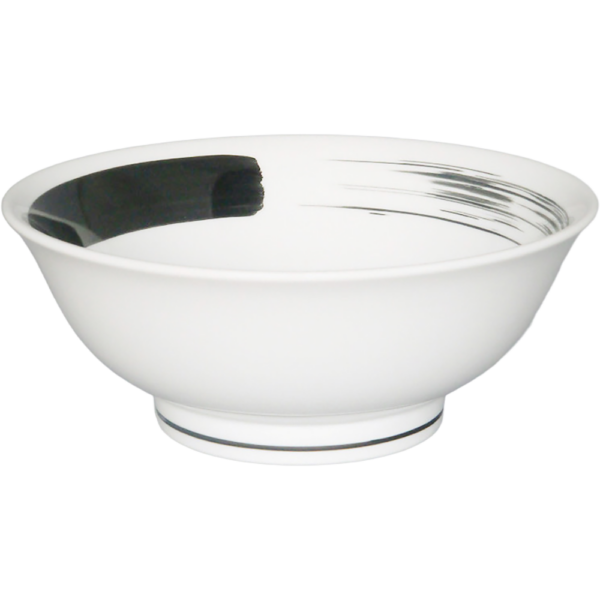 02300059 特選麺の器 5 黒かすり 丸反7寸丼  20.8×8.3㎝ 1310㏄ P.158 ￥2650（税抜）