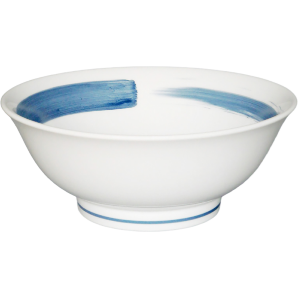 02310059 特選麺の器 5 紺かすり 丸反7寸丼  20.8×8.3㎝ 1310㏄ P.158 ￥2650（税抜）