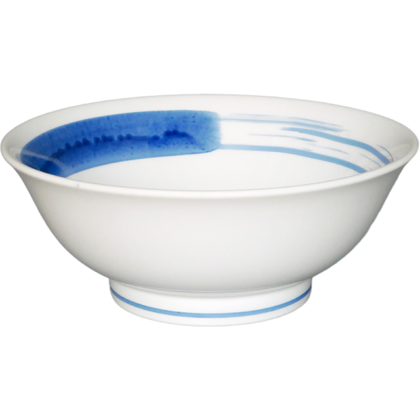 02330059 特選麺の器 5 青かすり 丸反7寸丼  20.8×8.3㎝ 1310㏄ P.158 ￥2650（税抜）