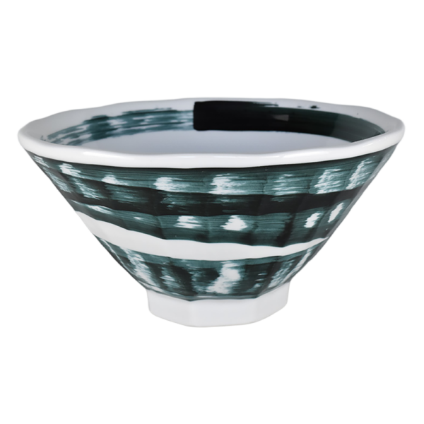 02360450 ｵﾘｼﾞﾅﾙ八角6.3丼・龍神丼 一筆 黒 八角6.3丼 19×9.7㎝ 1160㏄ P.49 ￥3000（税抜）