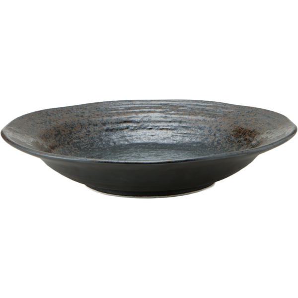 02440374 めん皿・めん鉢 3 蒼月 8寸麺皿 24.5×4.7㎝ P.36 ￥1800（税抜）