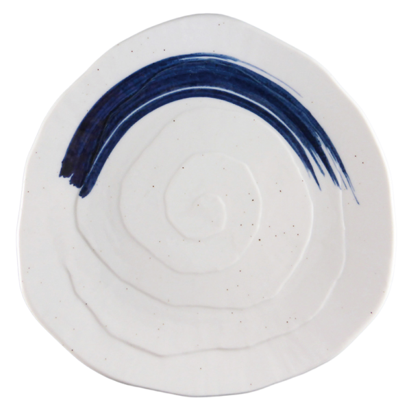 02560308 めん皿・めん鉢 2 ゴス刷毛 三角9寸皿 26.8×26.3×3.5㎝ P.35 ￥4400（税抜）