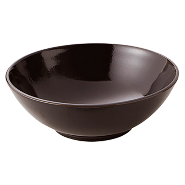 02601296 ﾒｶﾞ丼･ｷﾞｶﾞ丼 4 黒 尺盛鉢 29.7×10㎝ P.9 ￥8000（税抜）