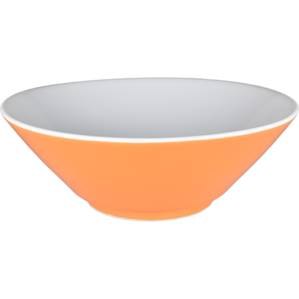 02690065 特選麺の器 1 オレンジ（中白） 切立6.3丼（RF） 19.6×6.8㎝ 880㏄ P.154 ￥2000（税抜）
