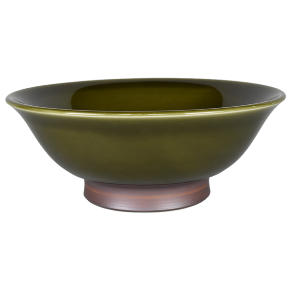 02730713 サビ巻（色釉） サビオリベ 6.5反高台丼 20.2×8.2㎝ 1080㏄ P.58 ￥2750（税抜）