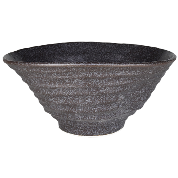 02740961 変形シリーズ 岩黒 7寸変形ラーメン丼 21×20.3×9.4㎝ 1200㏄ P.54 ￥5000（税抜）